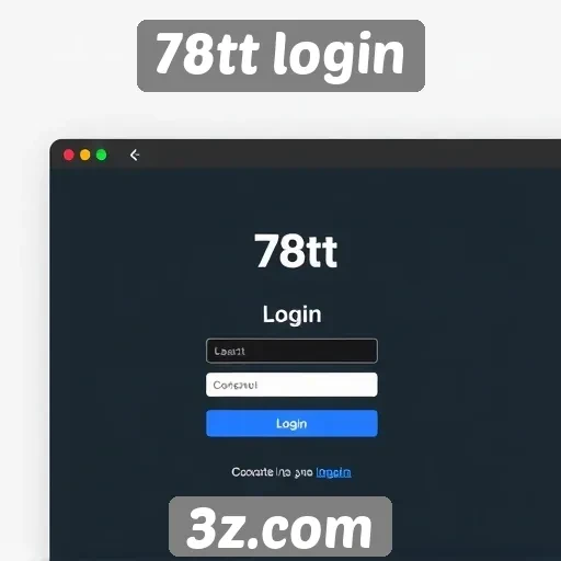 Interface do usuário no 78tt login